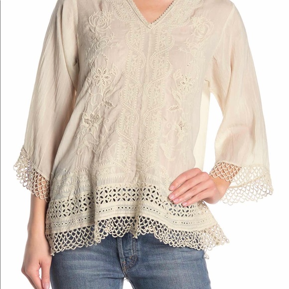 🎉HP🎉Johnny Was Embroidered Assic Top NWT Large - Picture 3 of 6